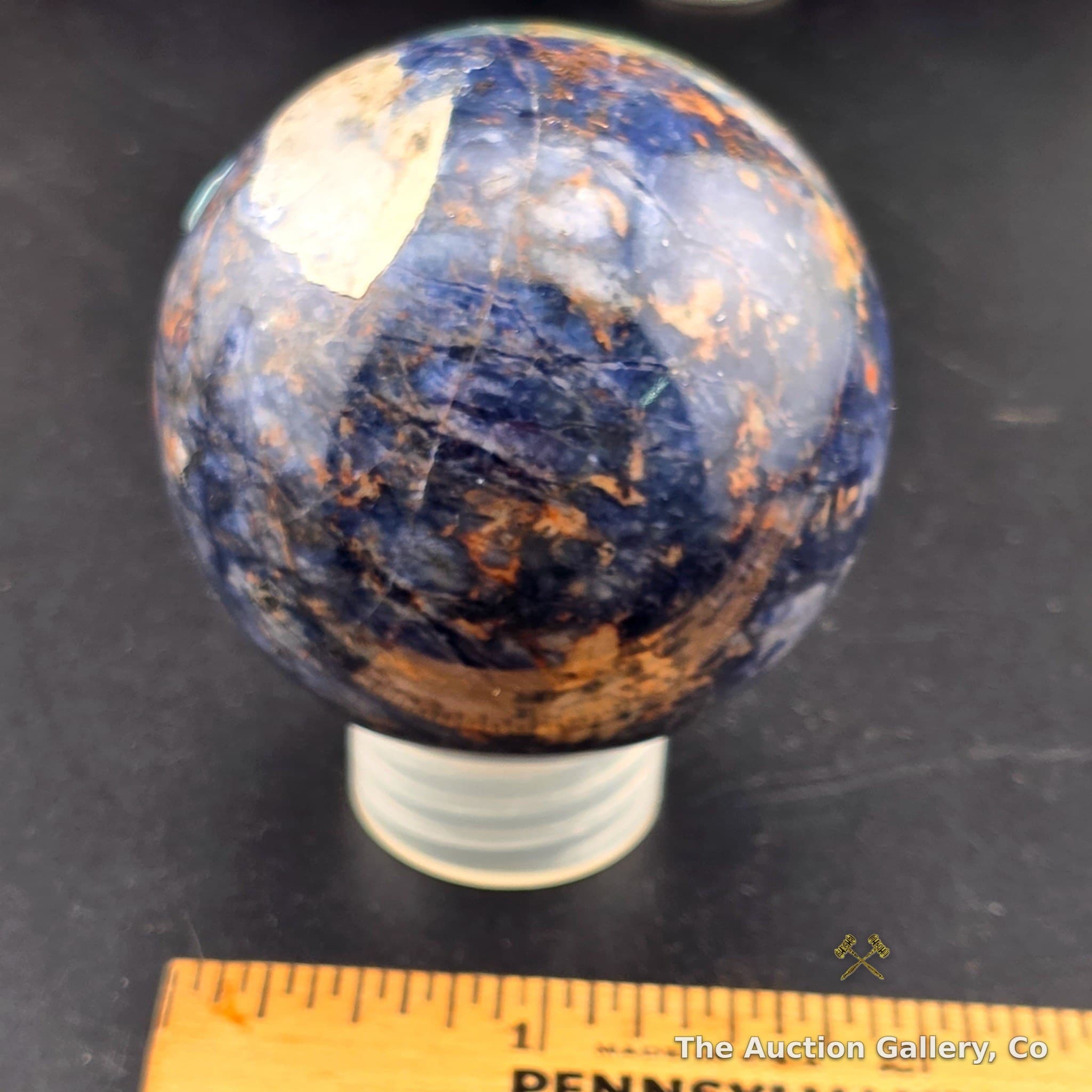 Polished Blue Stone Sphere, Approx 2"