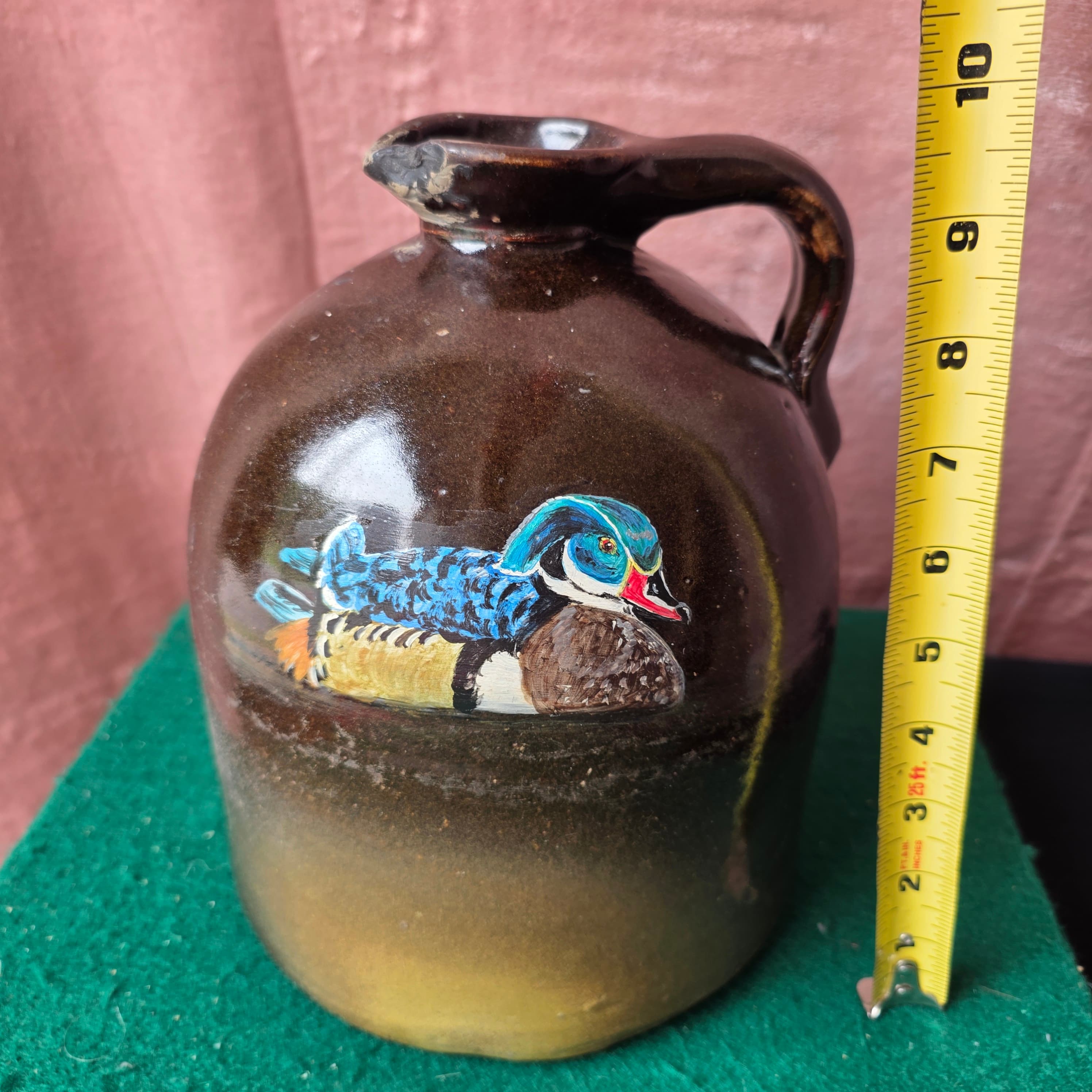Antique Stoneware Crock or Jug, 9.5" Tall