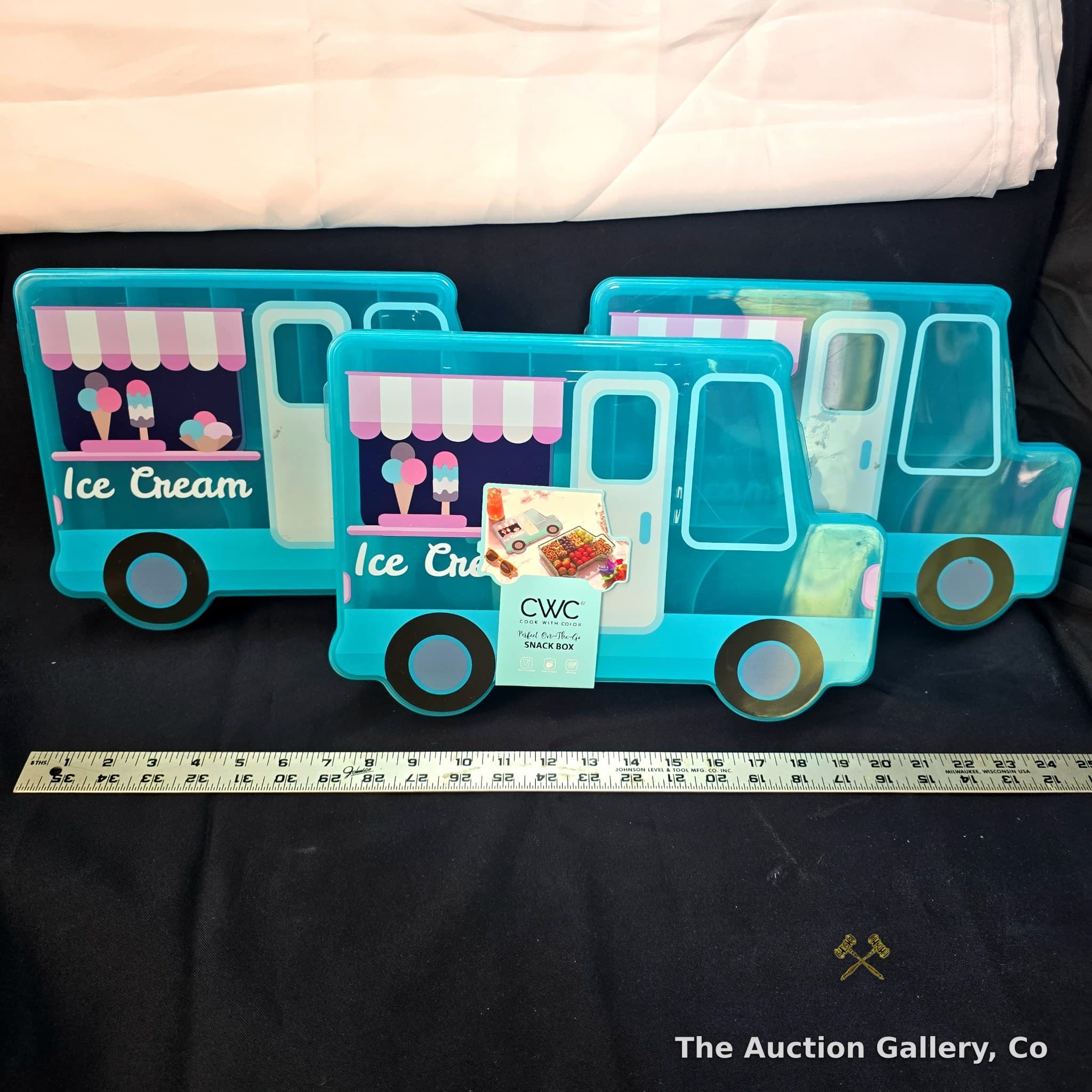 Cook With Color Ice Cream Truck Snack Box, Set of 3
