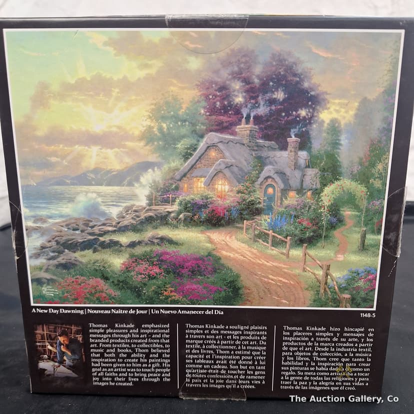 Mixed Lot: Kinkade Puzzle, Ertl Airplane, Card Shuffler โ photo 4