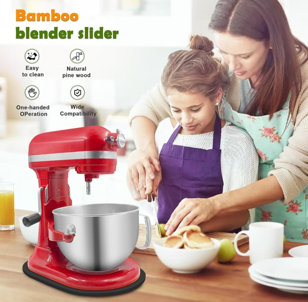 Bamboo Slider Board for 5-8Qt Stand Mixer