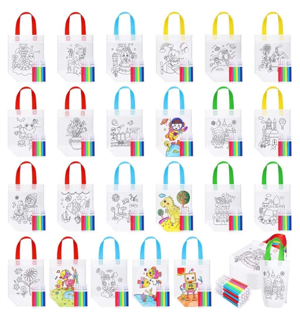 24 Piece Kids Coloring Bag Set