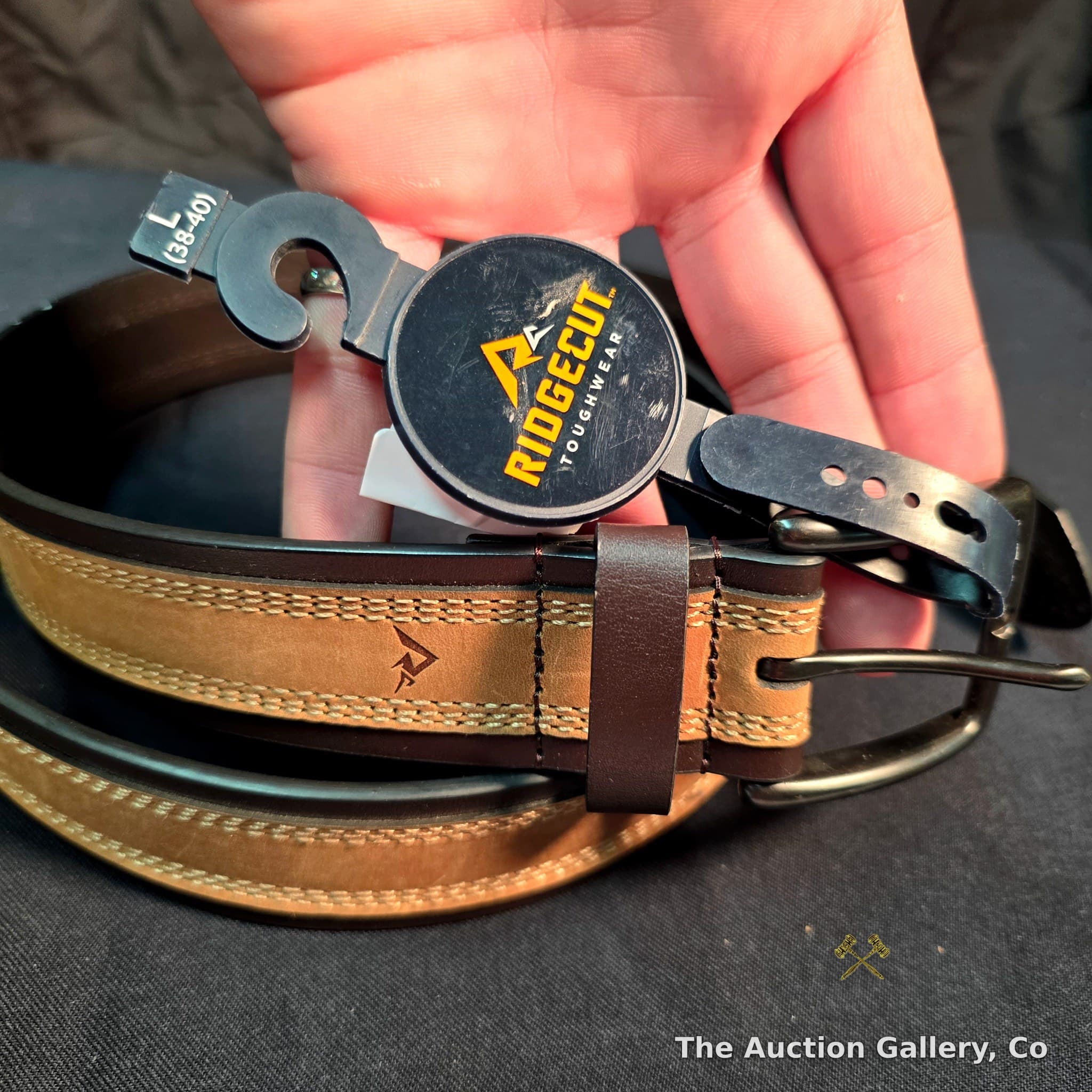 Ridgecut Toughwear Leather Belt, Size L (38-40), New