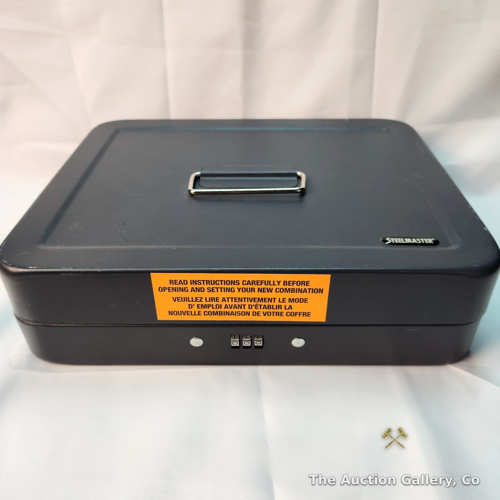 SteelMaster Combination Lock Cash Box with Coin Tray