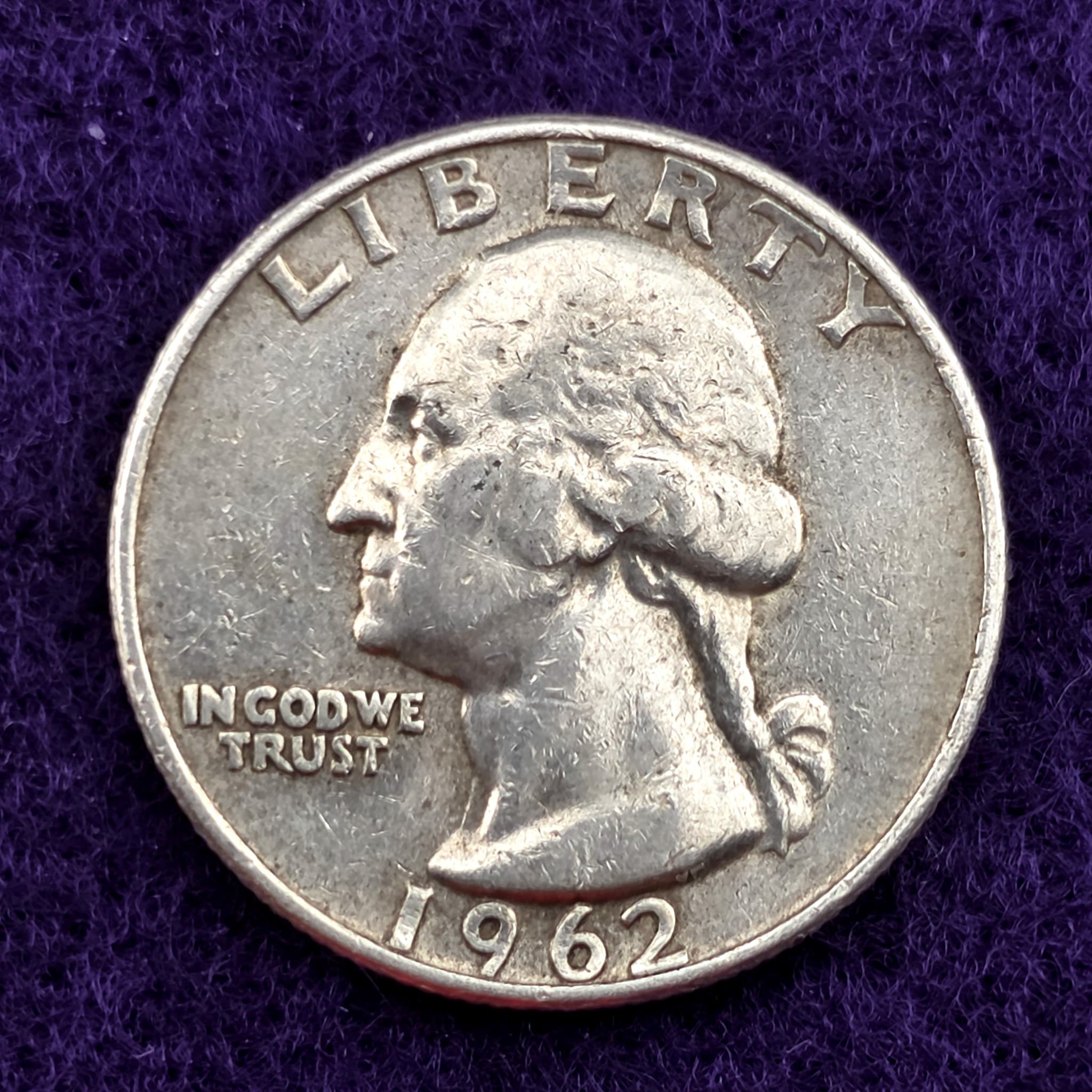 1962-D Washington Quarter, 90% Silver