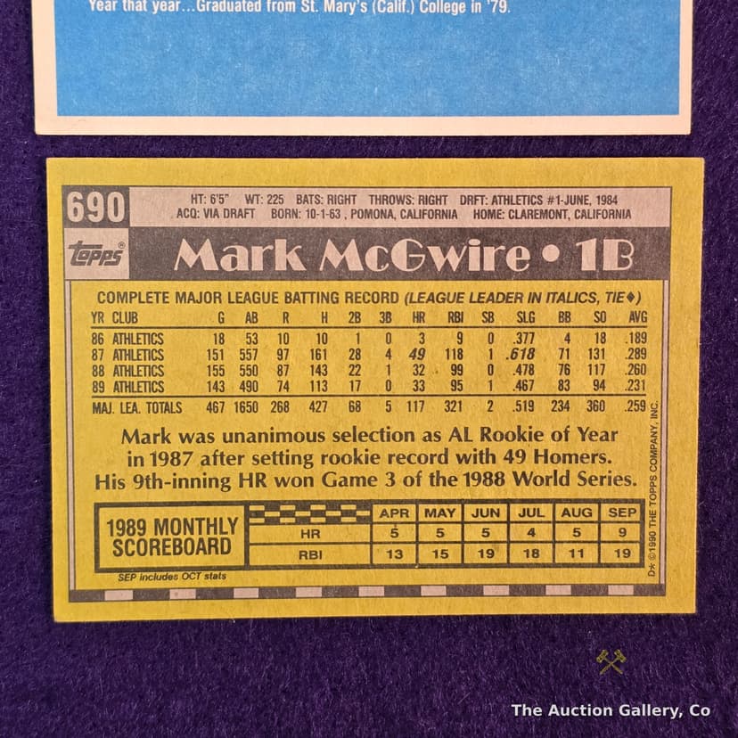Vintage Baseball Cards, Lot of 5 โ Ozzie Smith, McGwire, More โ photo 7