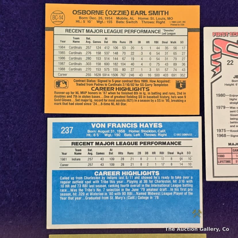 Vintage Baseball Cards, Lot of 5 โ Ozzie Smith, McGwire, More โ photo 5