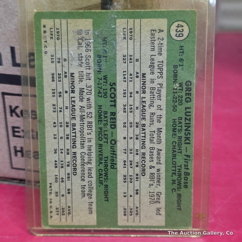1971 Topps #439 Phillies Rookie Stars Luzinski / Reid โ photo 2