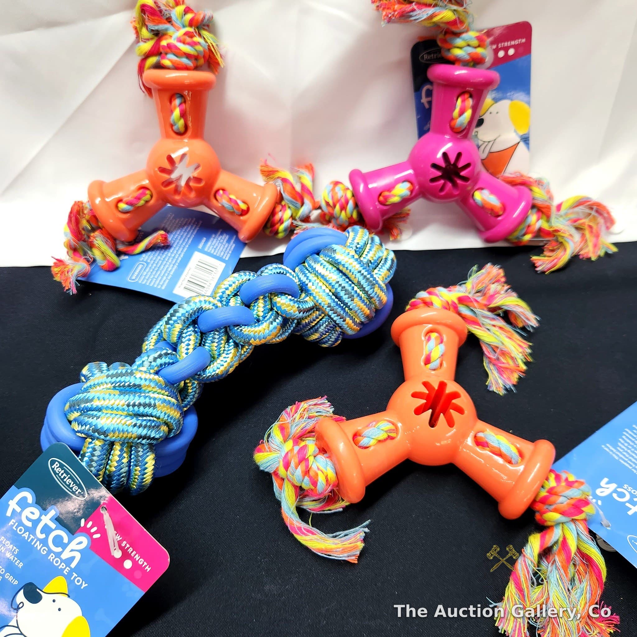 Retriever Fetch Dog Rope Toys, Lot of 4