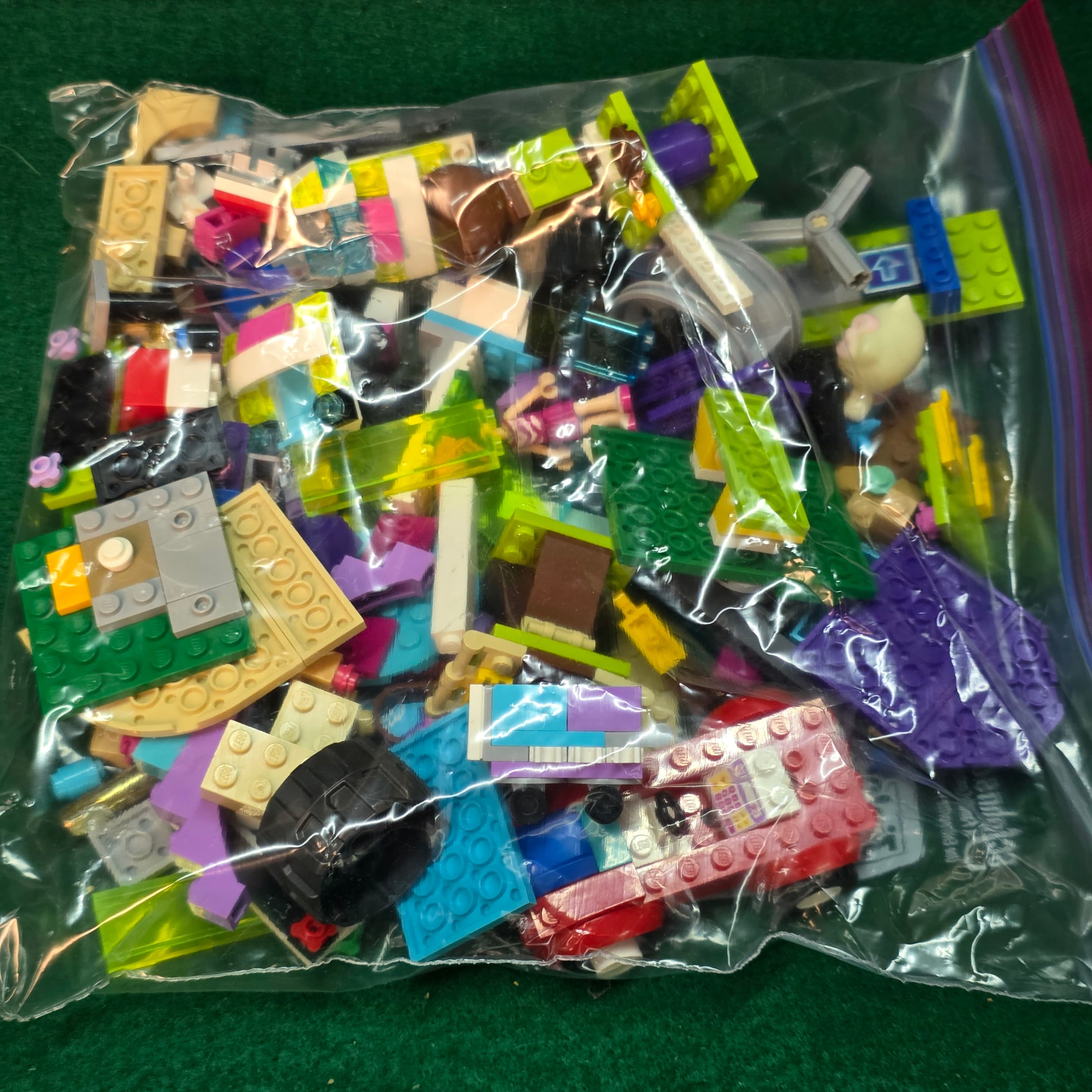 Mixed LEGO Bricks & Parts Lot, Ziploc Bag