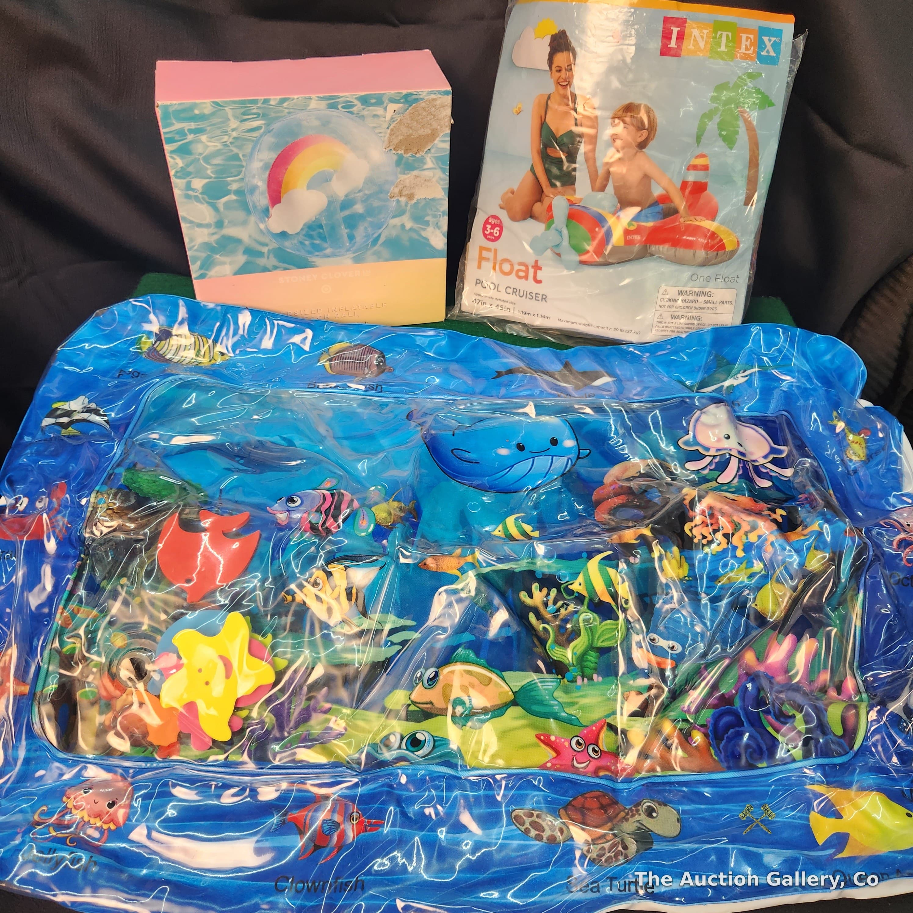 Kids Pool & Water Play Lot โ Intex Float, Splash Mat, Pool Float