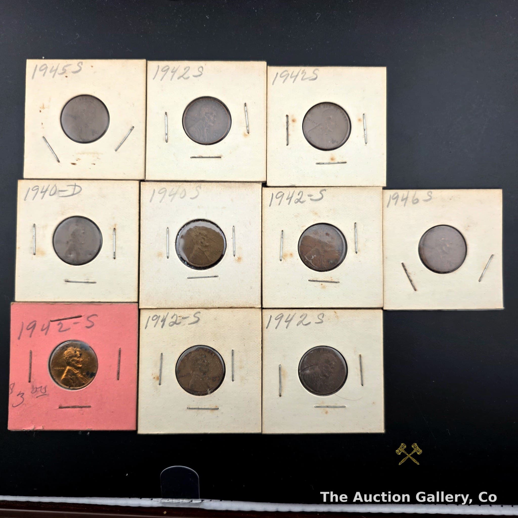 Lincoln Wheat Cents, Lot of 10 โ 1940s S-Mint & D-Mint