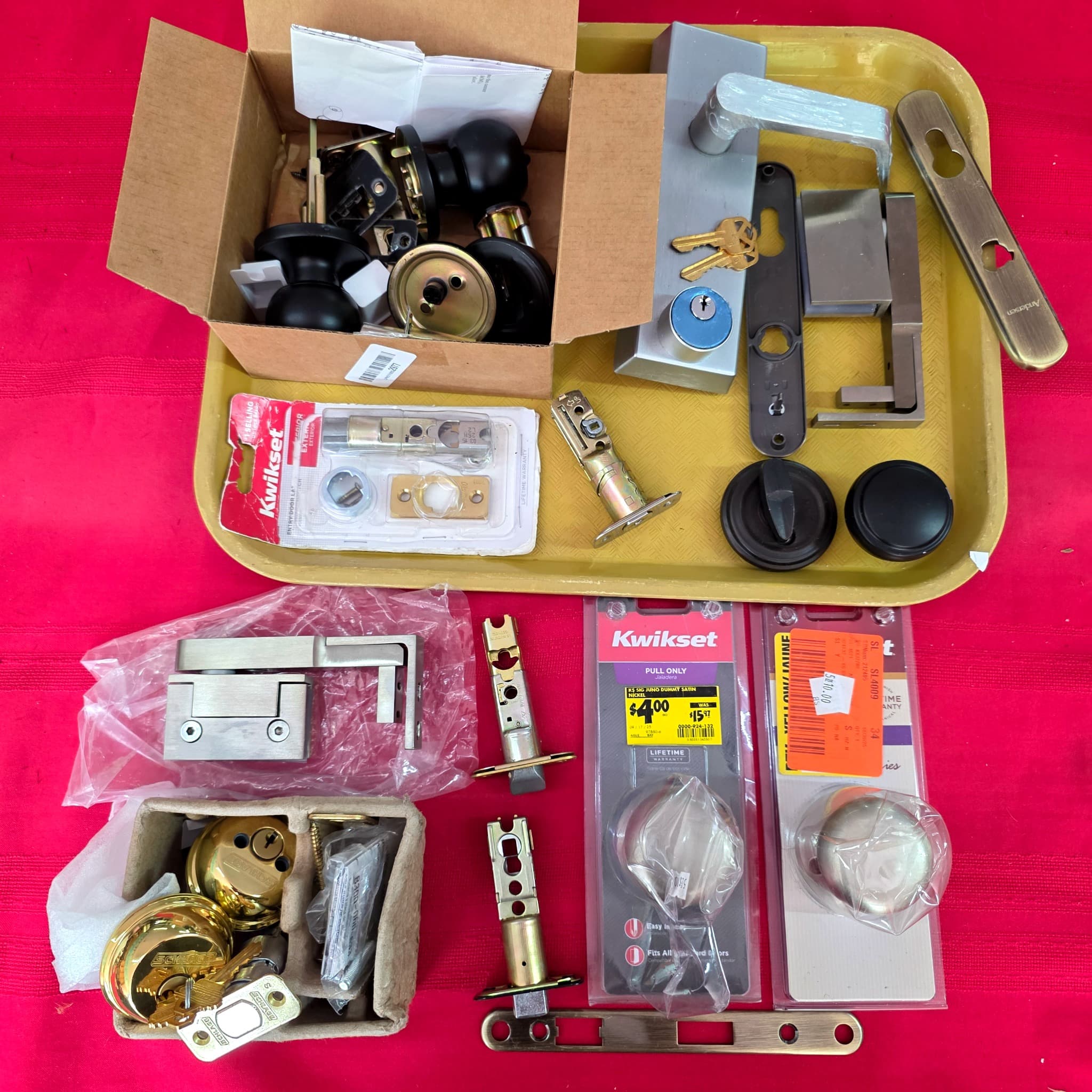 Mixed Lot of Door Hardware โ Kwikset & More