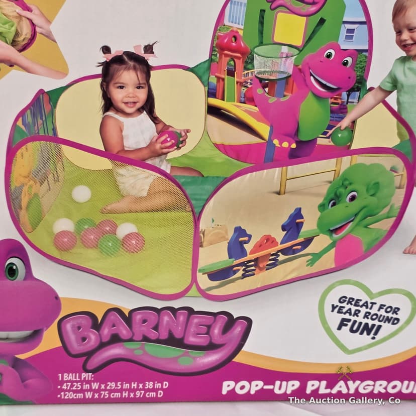 Barney Pop-Up Playground Ball Pit with 25 Balls, New in Box β photo 2