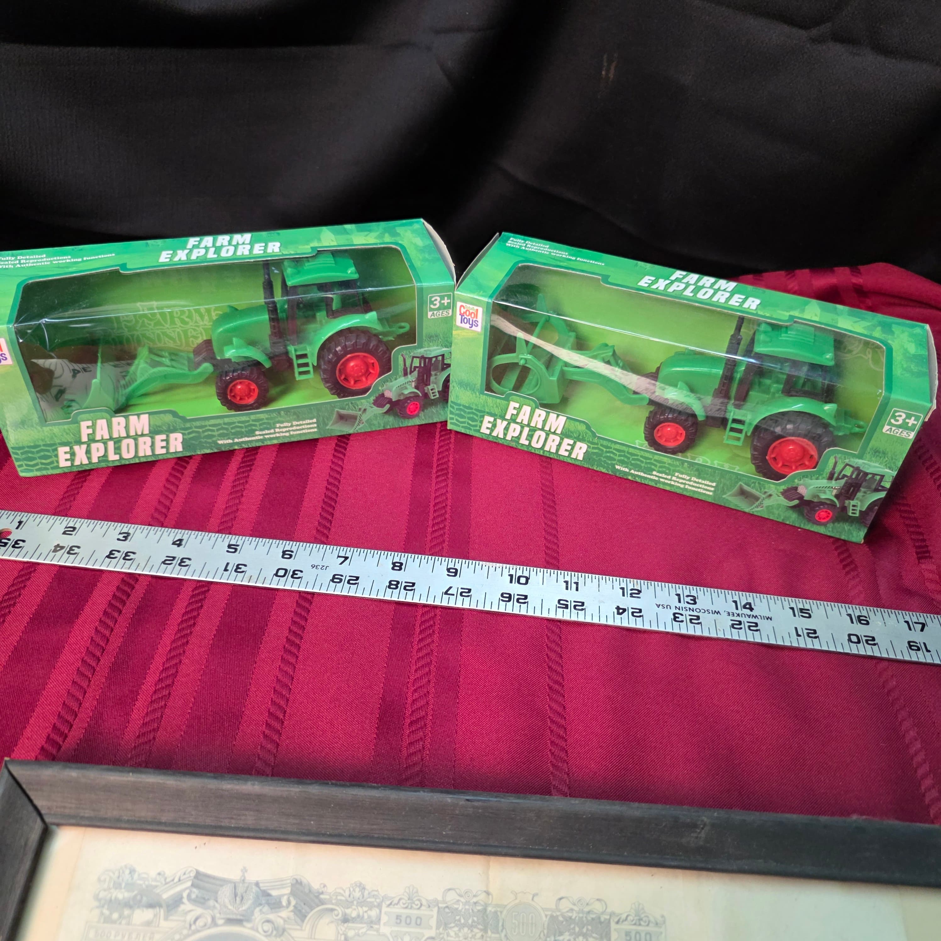 Farm Explorer Toy Tractor Sets, Lot of 2, New in Box