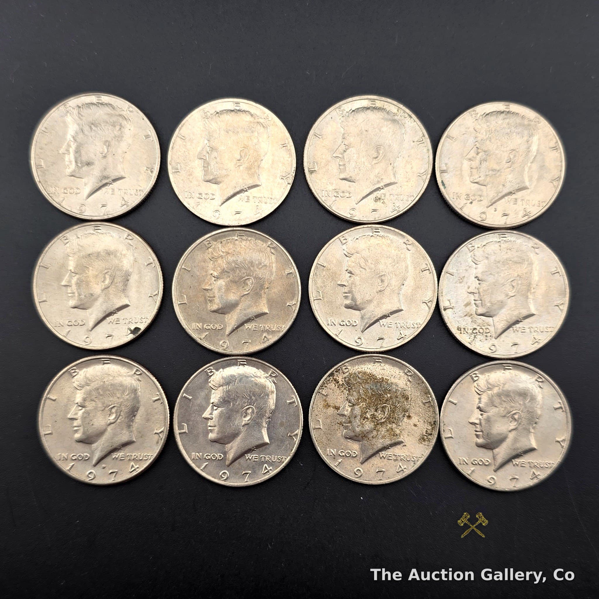 1974 Kennedy Half Dollar, Lot of 12 โ Philadelphia (No Mint Mark)