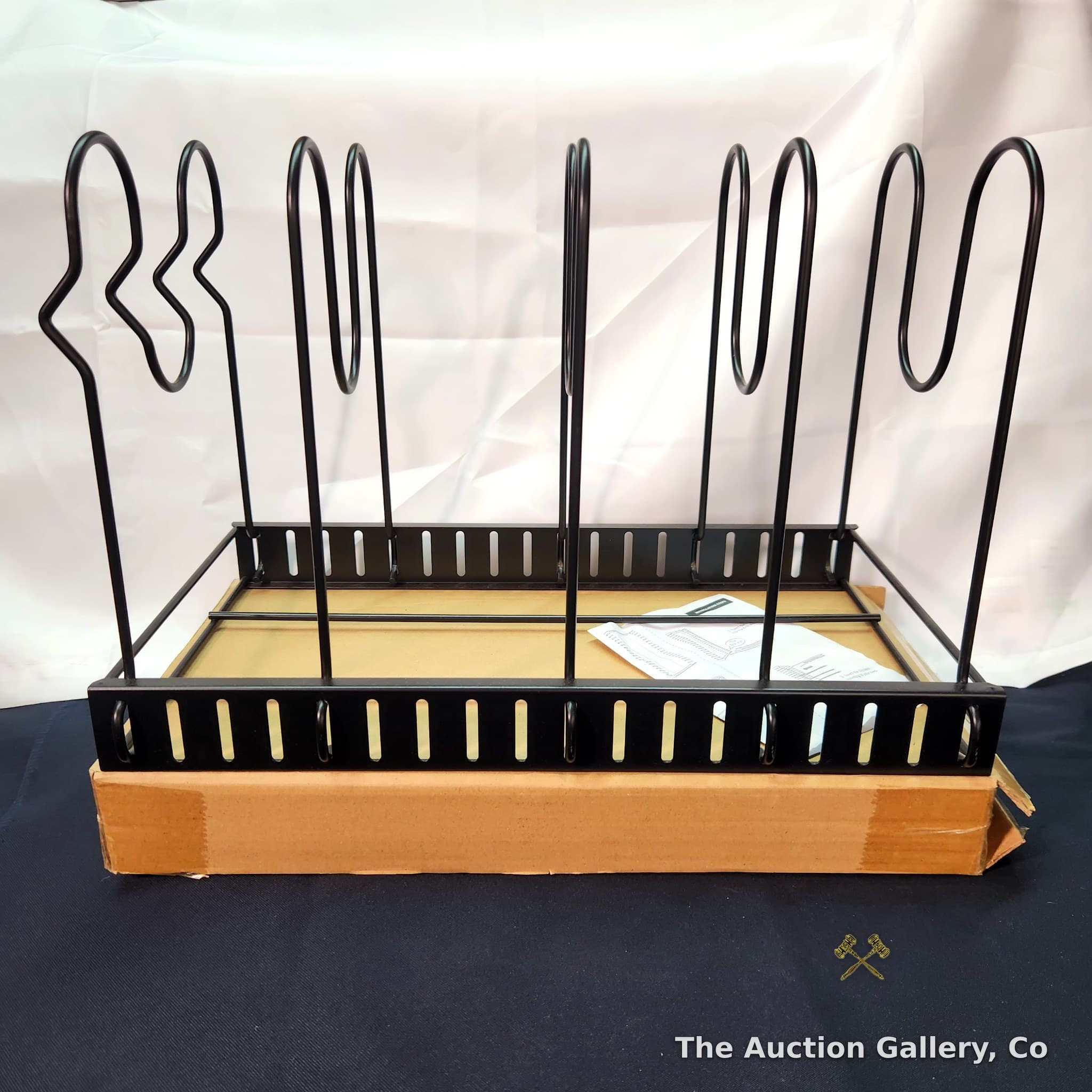 Folding Pot & Lid Rack, 5 Adjustable Dividers, New