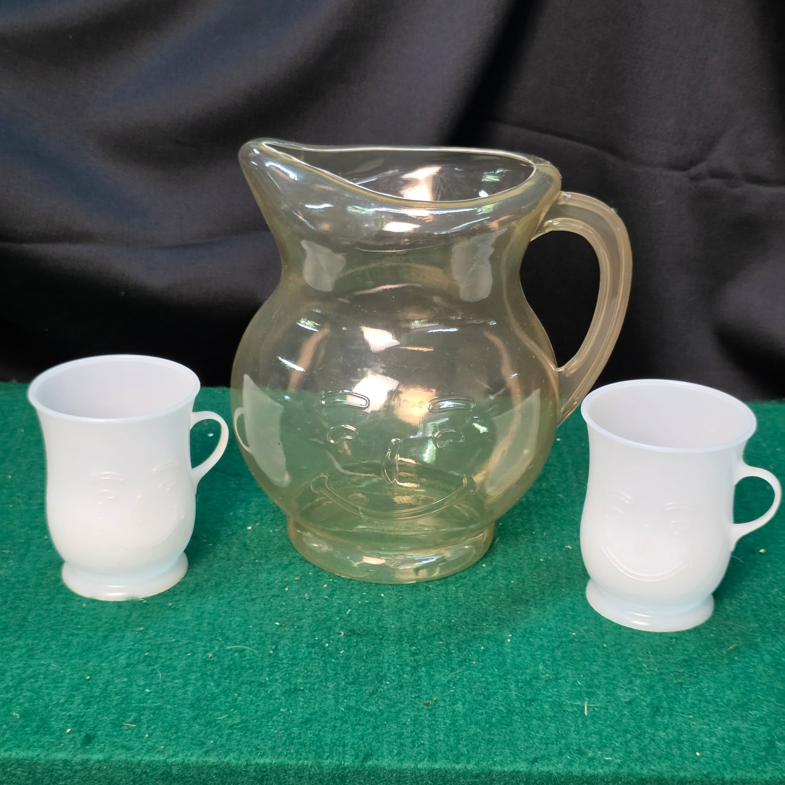 Kool-Aid Smiling Pitcher and Mugs, Set of 3