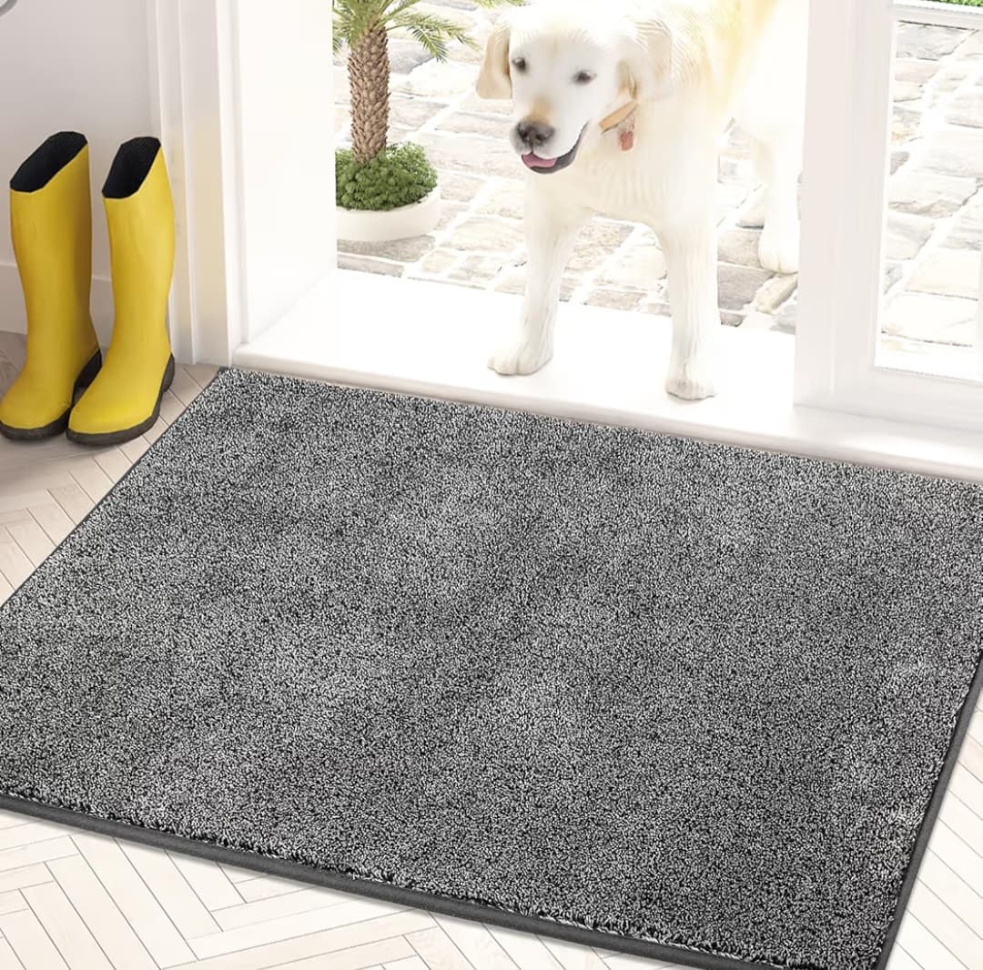 Thick Pile Rug - Light Grey (30 x 20)
