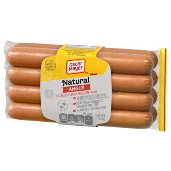 Oscar Mayer Select Angus Beef Frank Bun Length 8pk