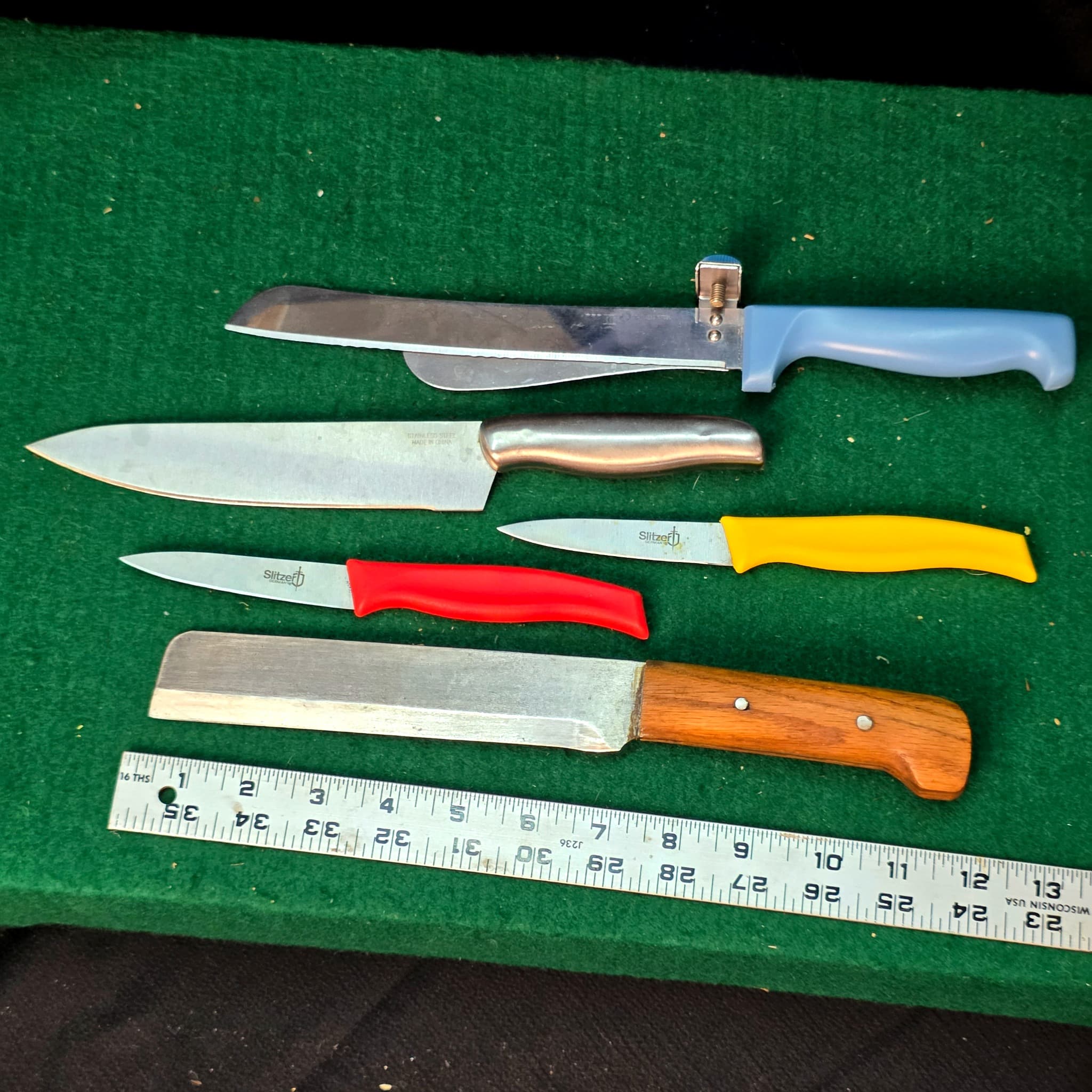 Mixed Kitchen Knife Lot of 5, Slitzer, Tri-Star & More