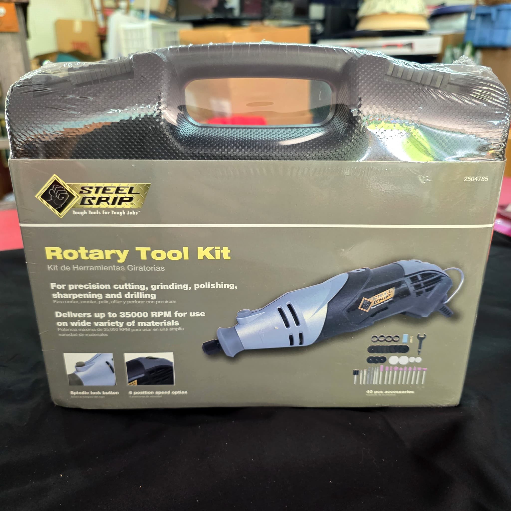 Steel Grip Rotary Tool Kit, 40-Piece, Brand New