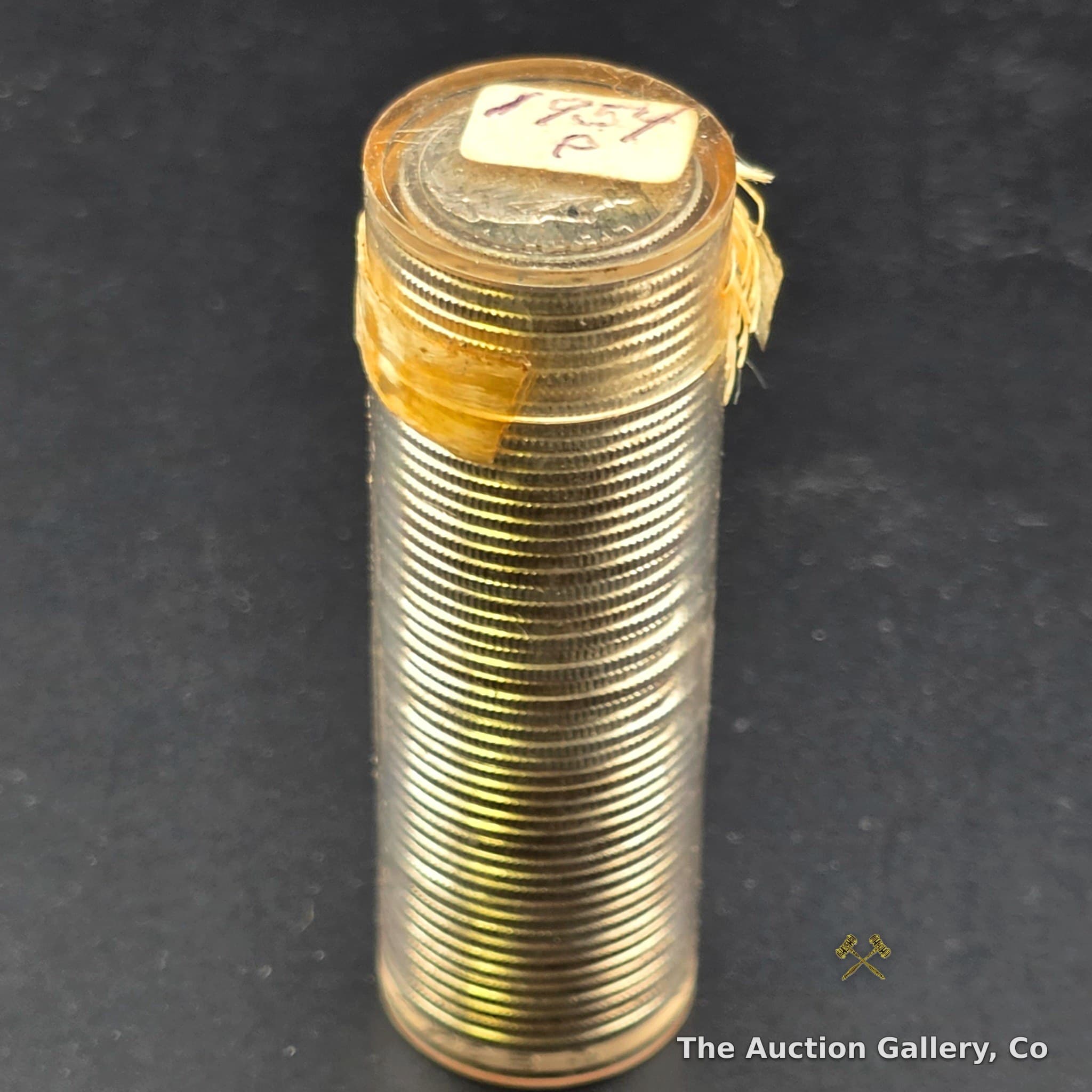1954-P Roosevelt Dime Roll, 90% Silver