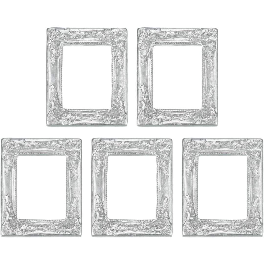 5pcs Mini Picture Frames - Crafts & Magnets (2.4 x 2)