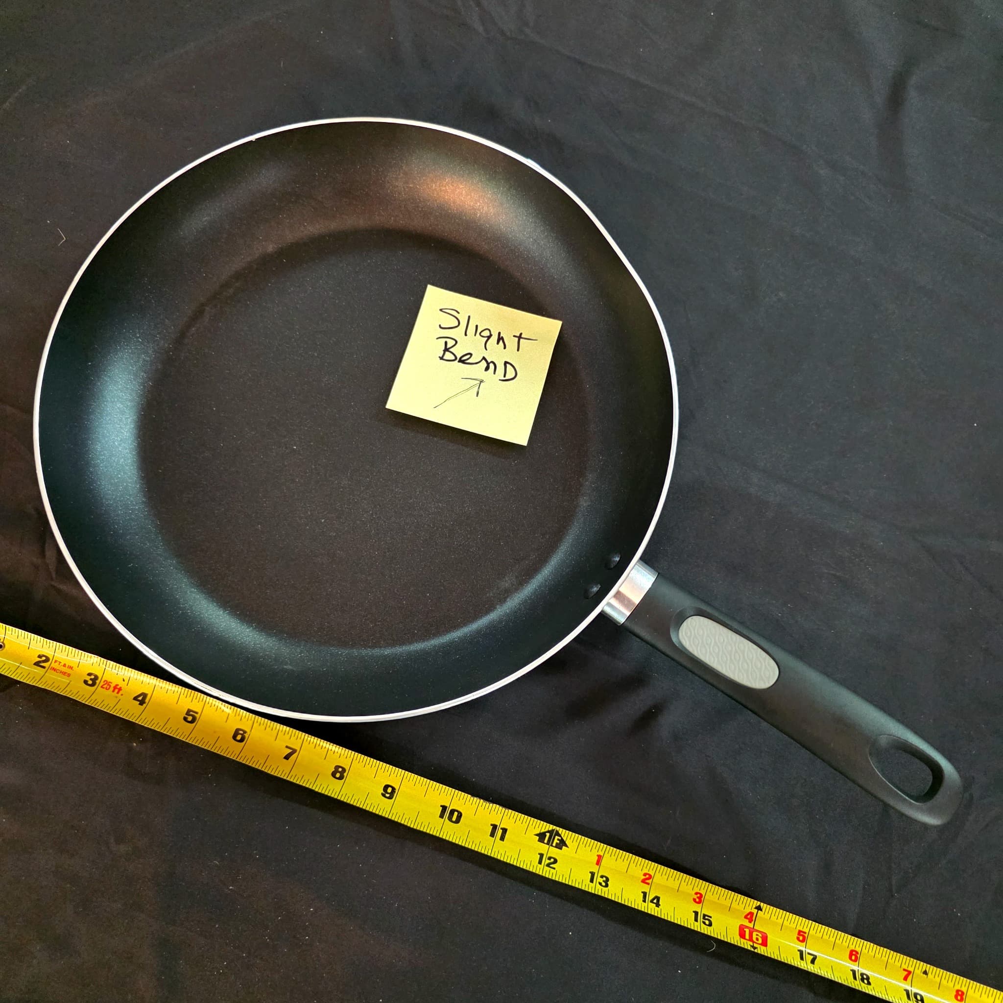 MIRRO Nonstick 12-Inch Frying Pan, Brand New, Slight Edge Bend