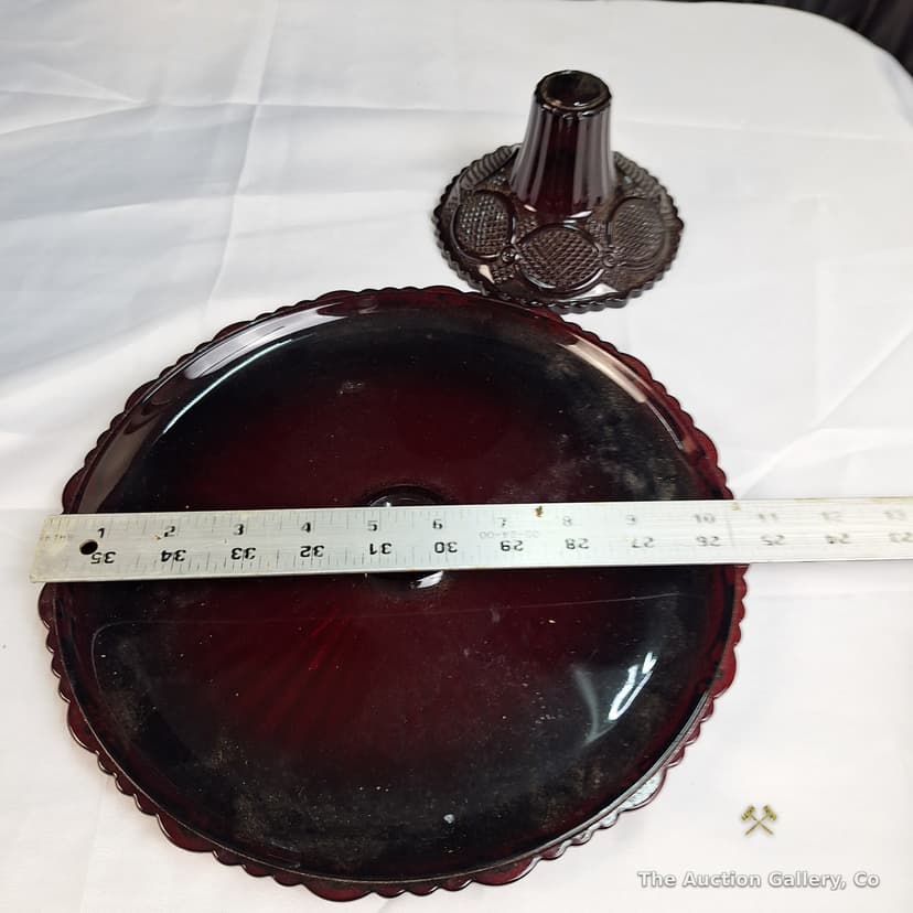 Avon 1876 Cape Cod Ruby Red Glass Collection, 18 Pieces β photo 16