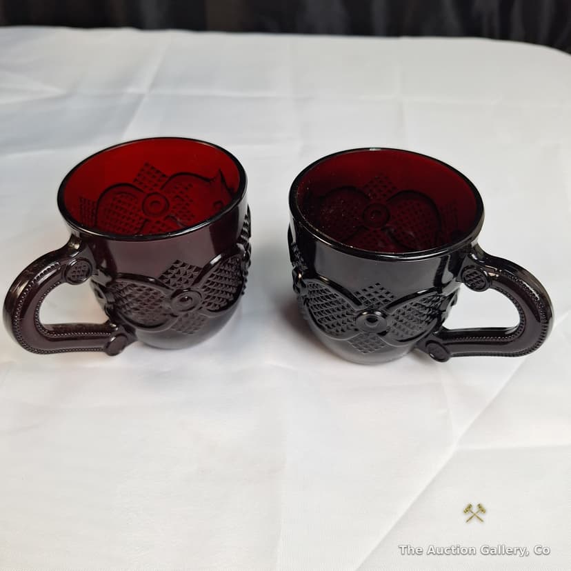Avon 1876 Cape Cod Ruby Red Glass Collection, 18 Pieces β photo 13