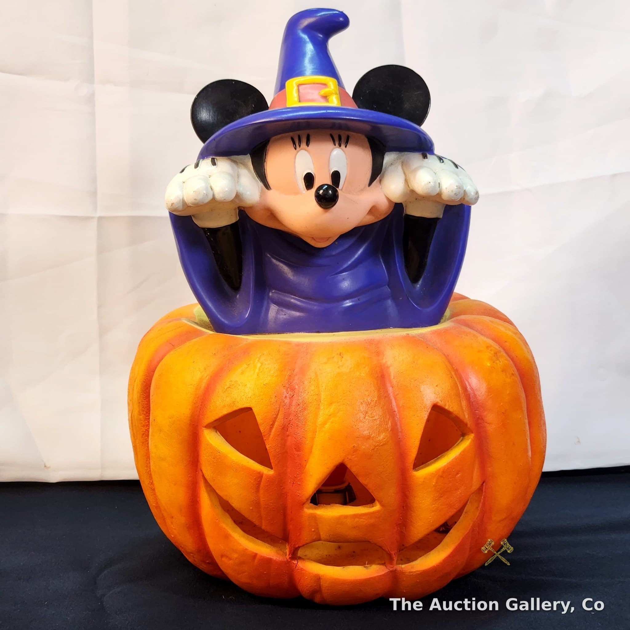 Disney Mickey Mouse Witch Halloween Lighted Jack-o-Lantern