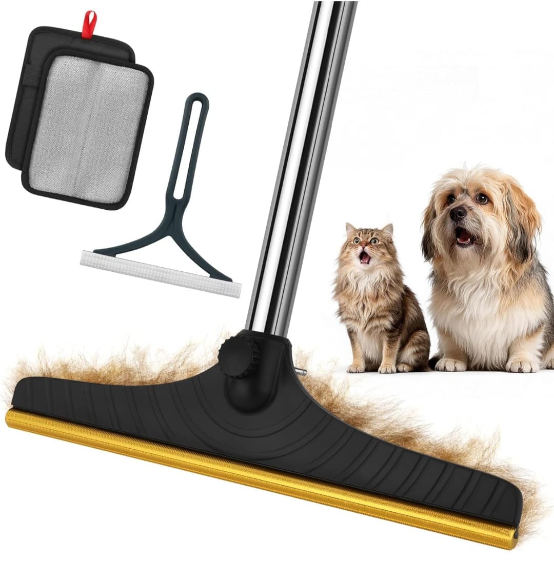 Pet Hair Removal Set (Removal Broom, Removal Brush, Grooming Glove)