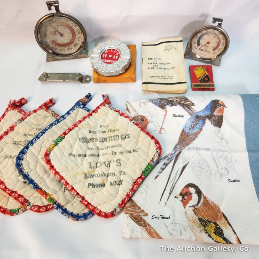 Vintage Mixed Lot of 10 β Advertising, Kitchen & Ephemera
