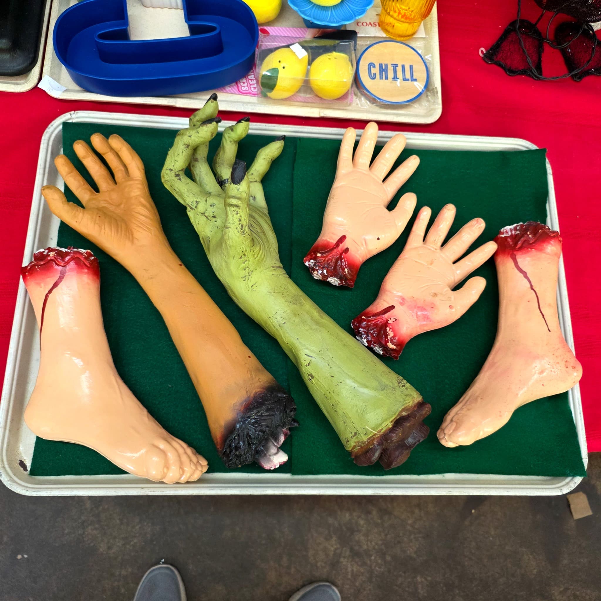 Halloween Prop Lot: Zombie Hands, Arms, Legs