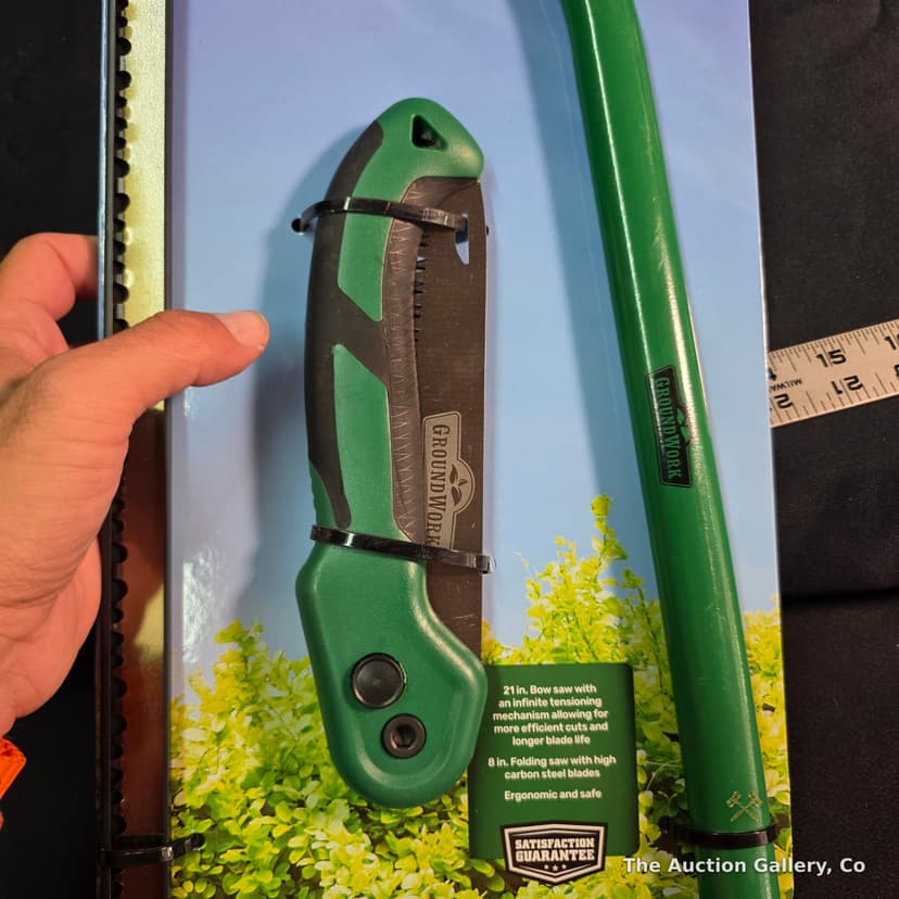 GroundWork 2-Pack Folding Saw and Bow Saw, New β photo 3