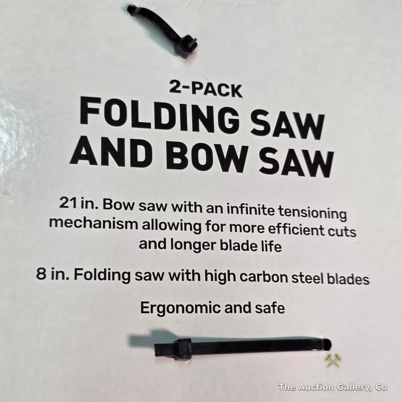 GroundWork 2-Pack Folding Saw and Bow Saw, New β photo 6