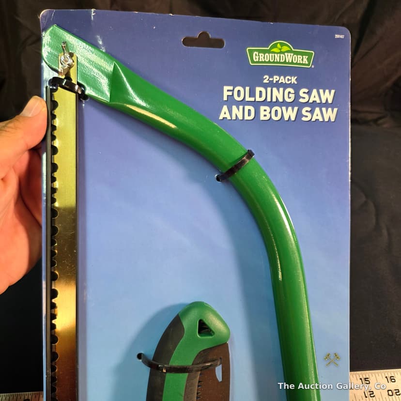 GroundWork 2-Pack Folding Saw and Bow Saw, New β photo 2