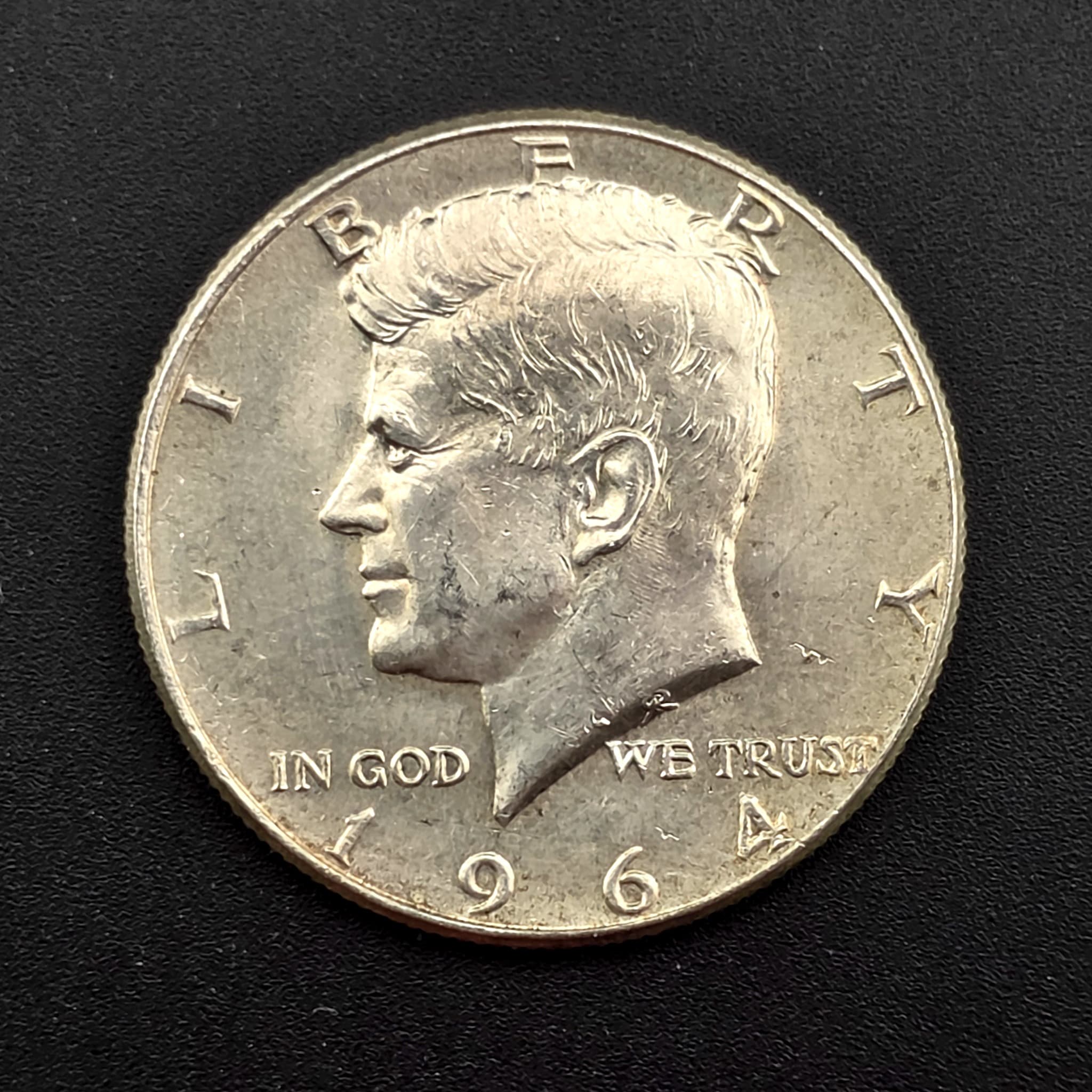 1964 Kennedy Half Dollar, 90% Silver