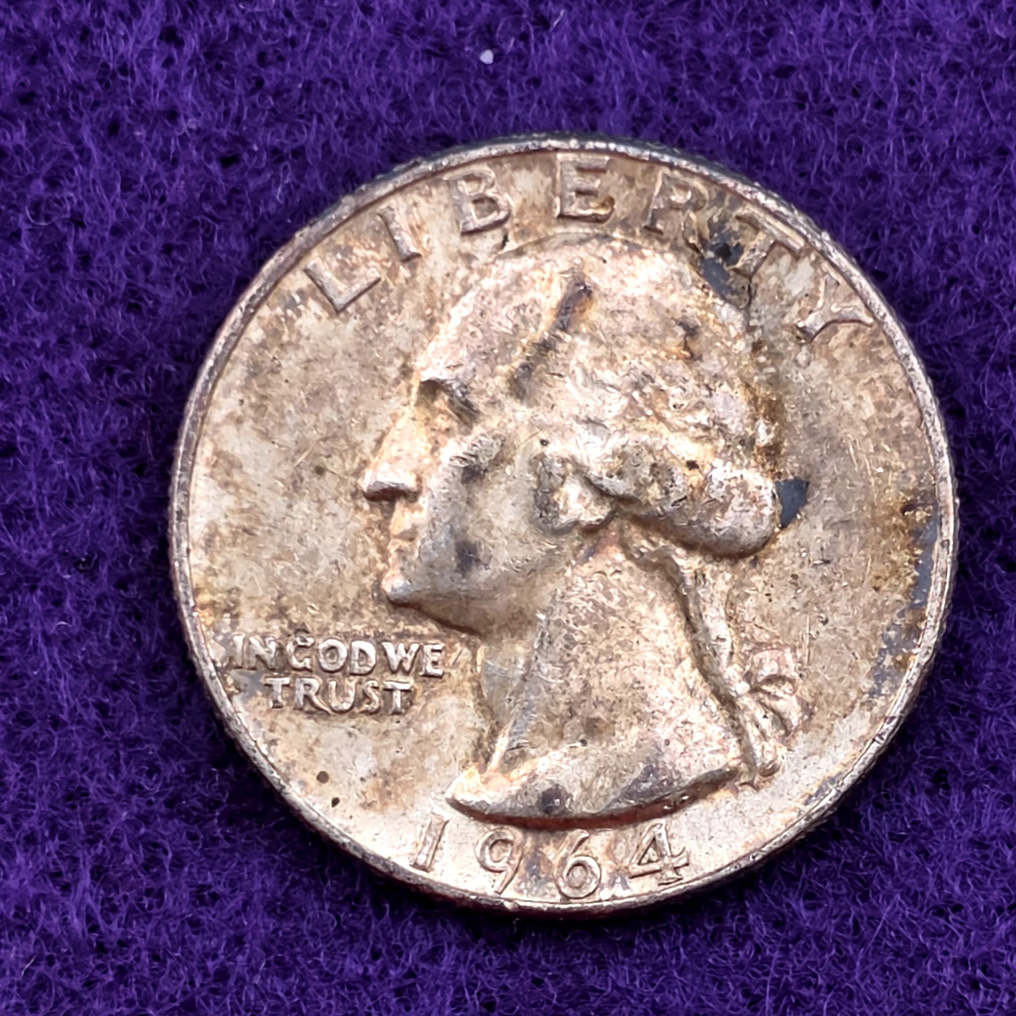 1964 Washington Quarter, 90% Silver