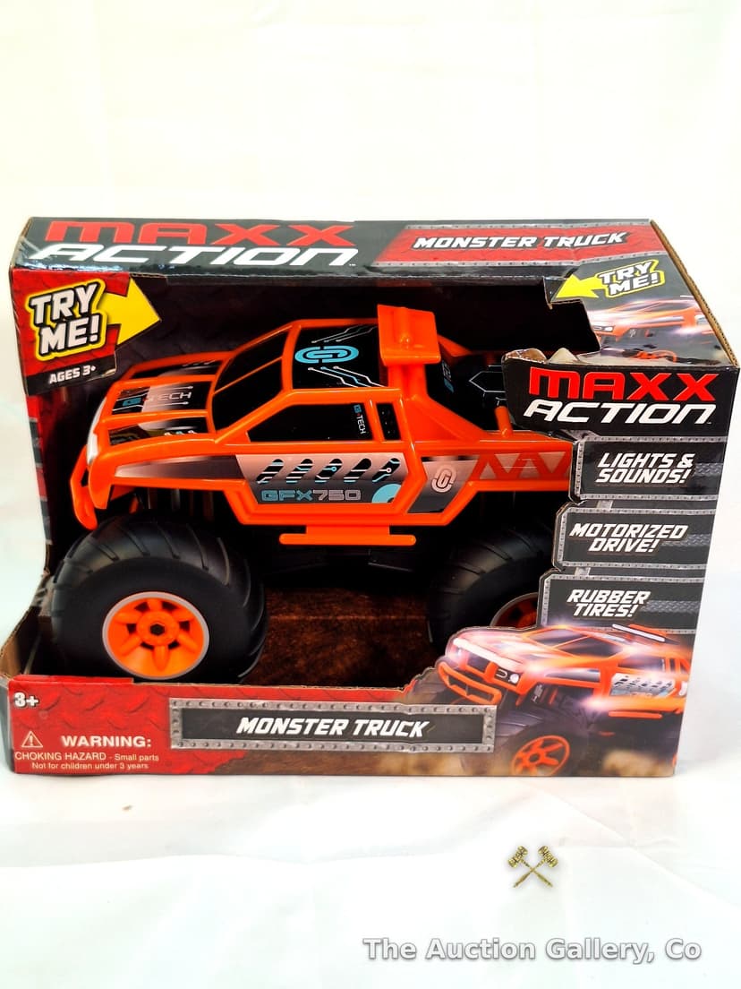 Maxx Action GFX750 Monster Truck Toy, New in Box
