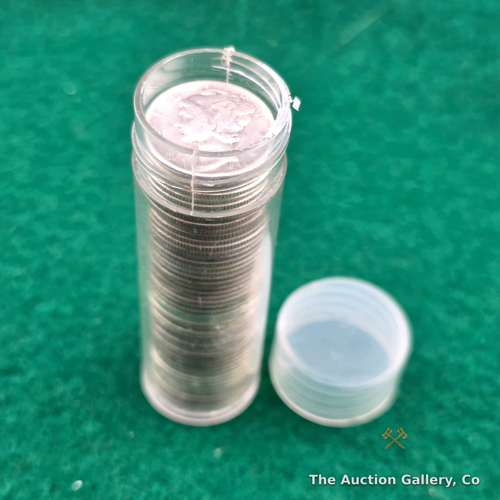 Full Roll of 50 Mercury (Winged Liberty) Dimes, 90% Silver