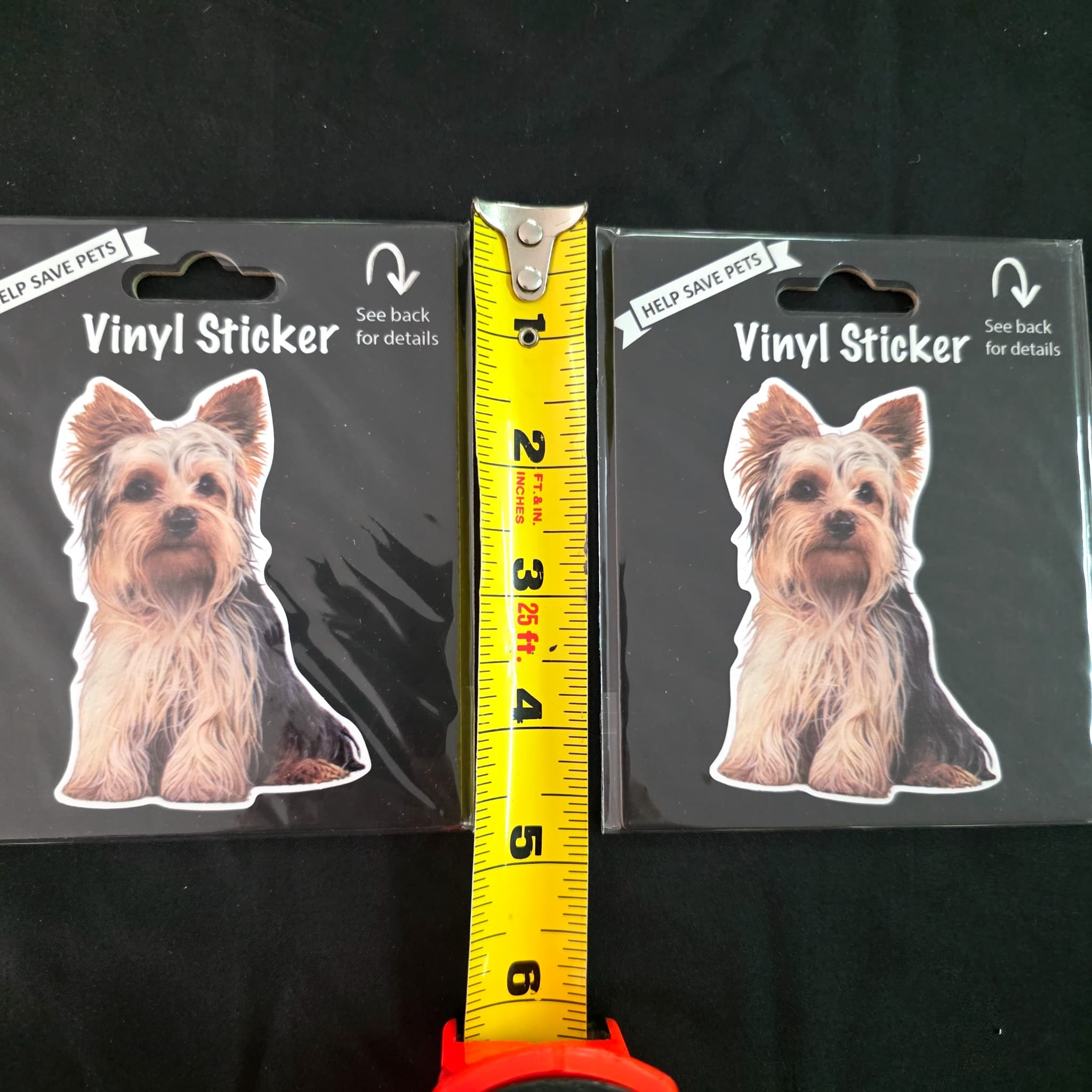 Yorkshire Terrier Vinyl Sticker, Set of 2