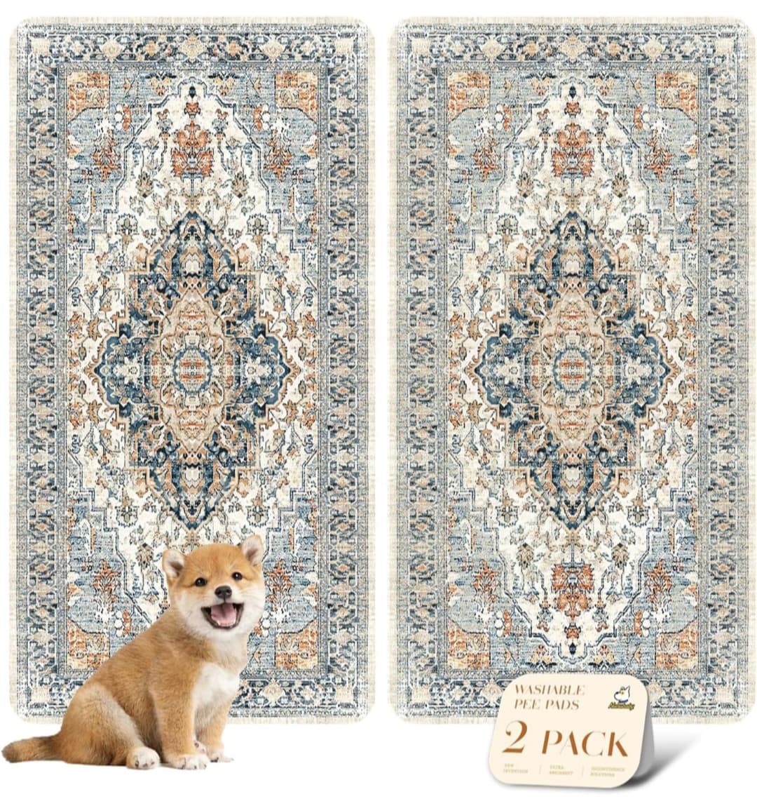 Multi-Purpose Washable Pet Mat (24x48, 2 Pack)
