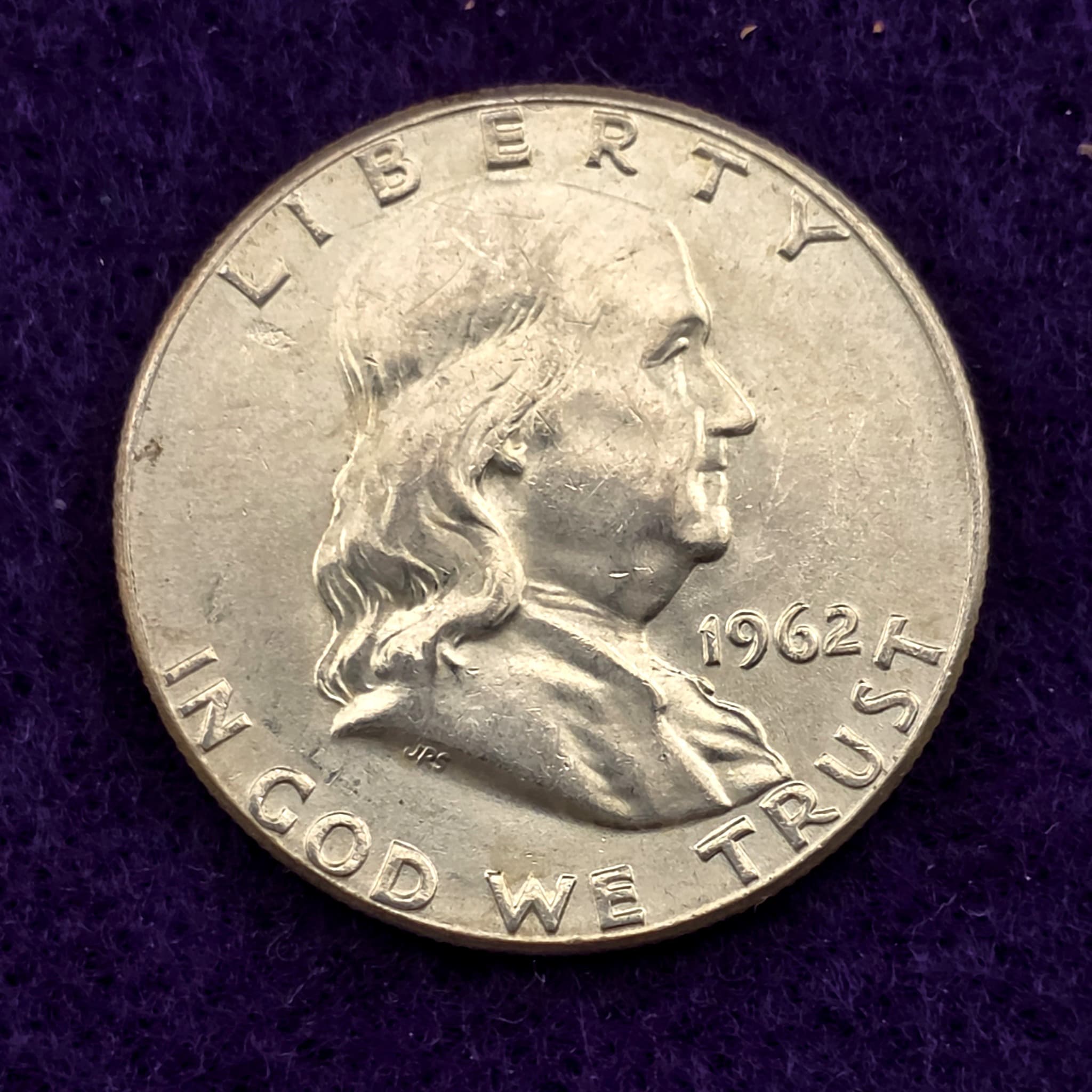 1962 Franklin Half Dollar, 90% Silver