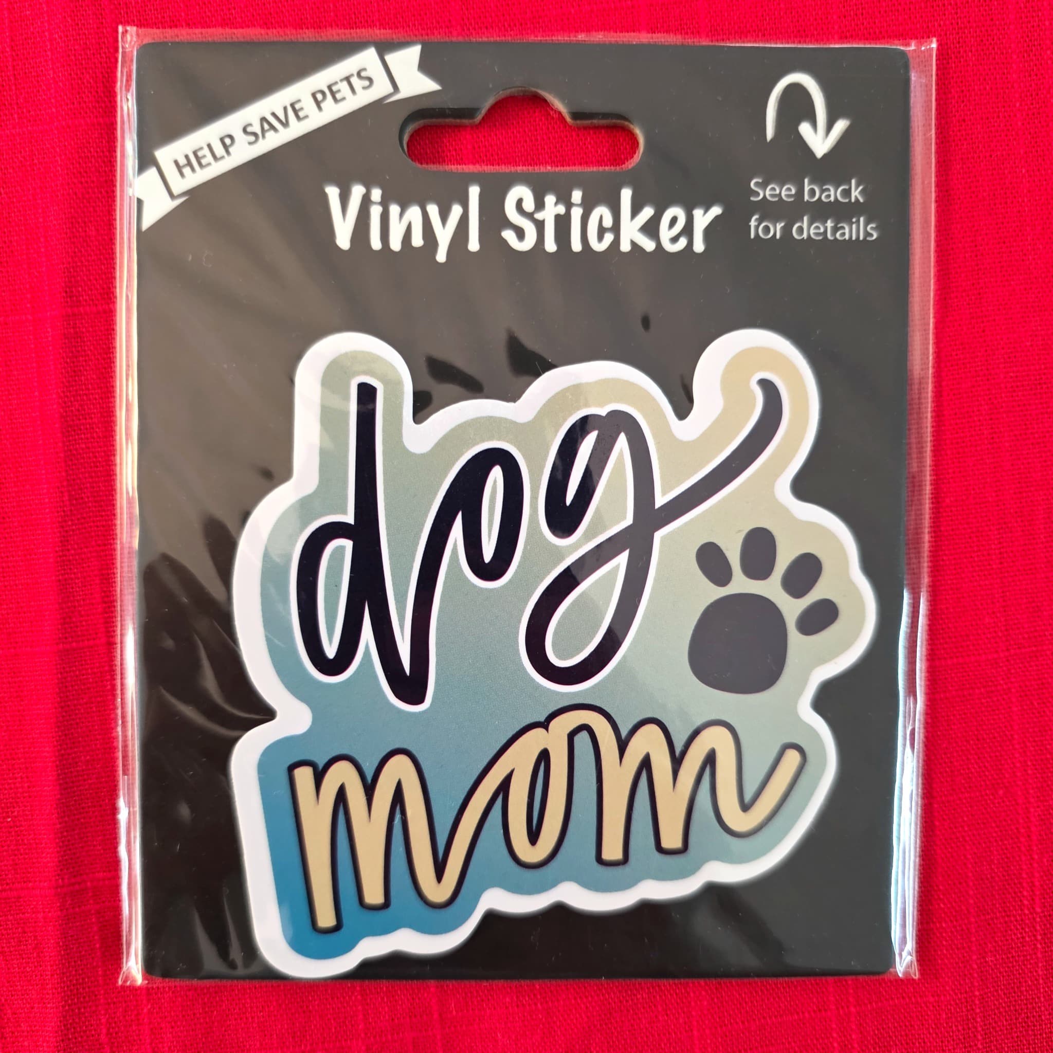 Dog Mom Vinyl Sticker, Brand New