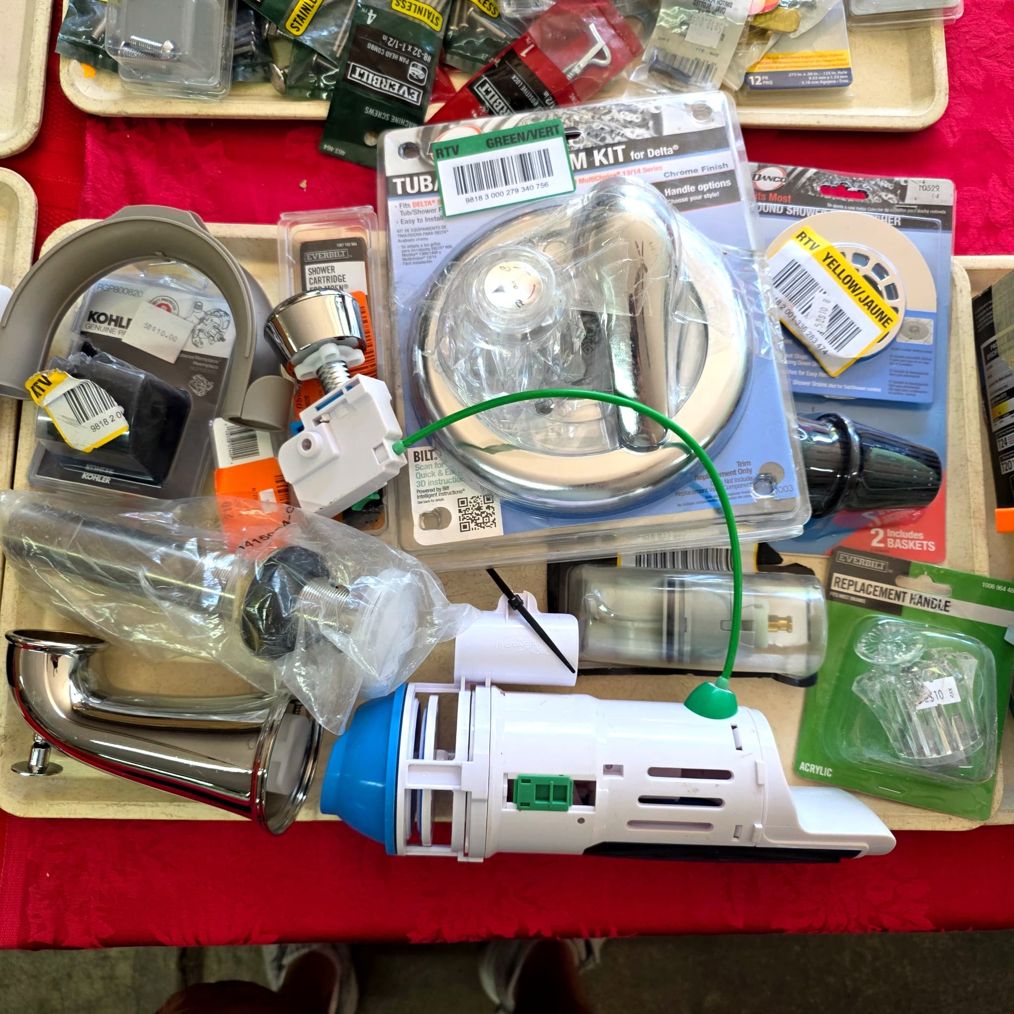 Plumbing Hardware & Fixtures Lot, New in Packaging