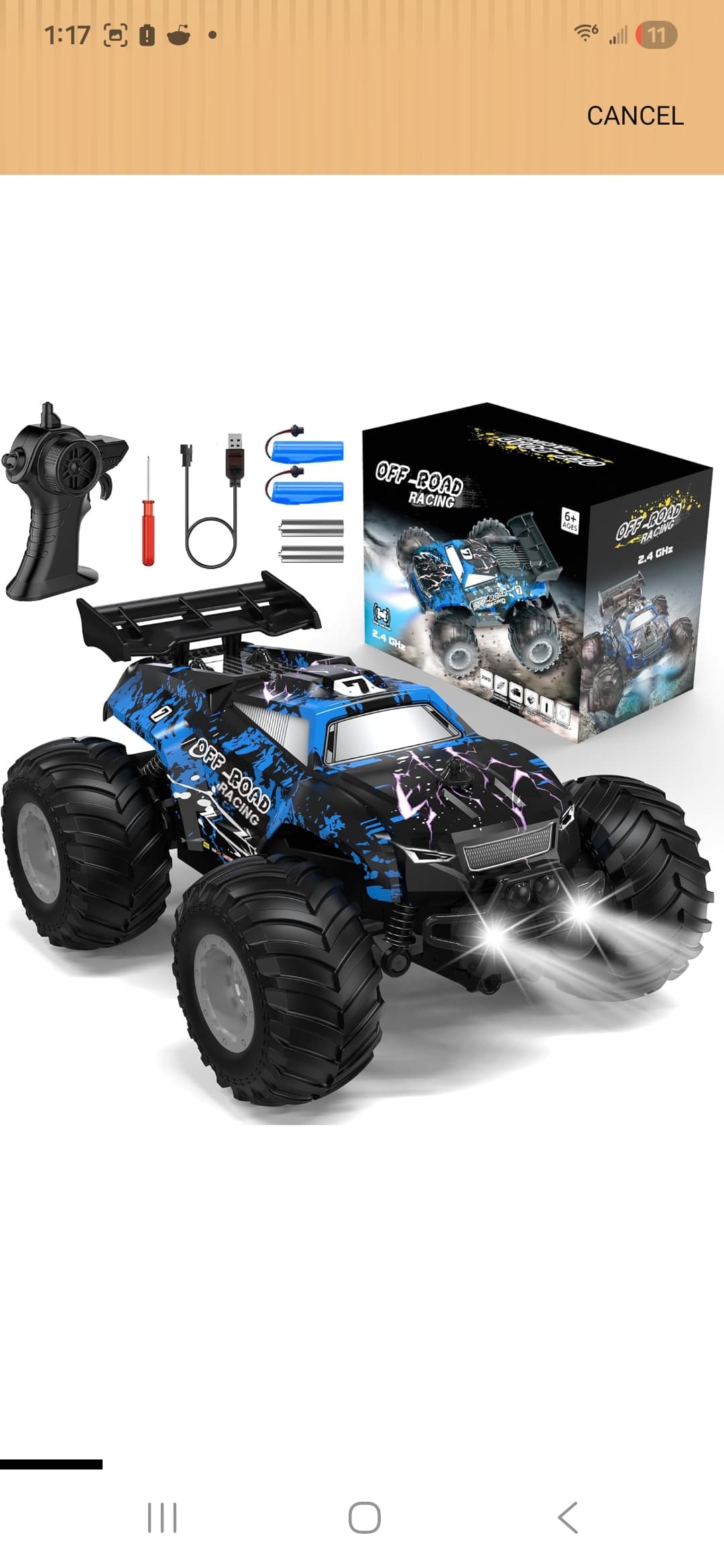 Remote Control Truck (Blue)