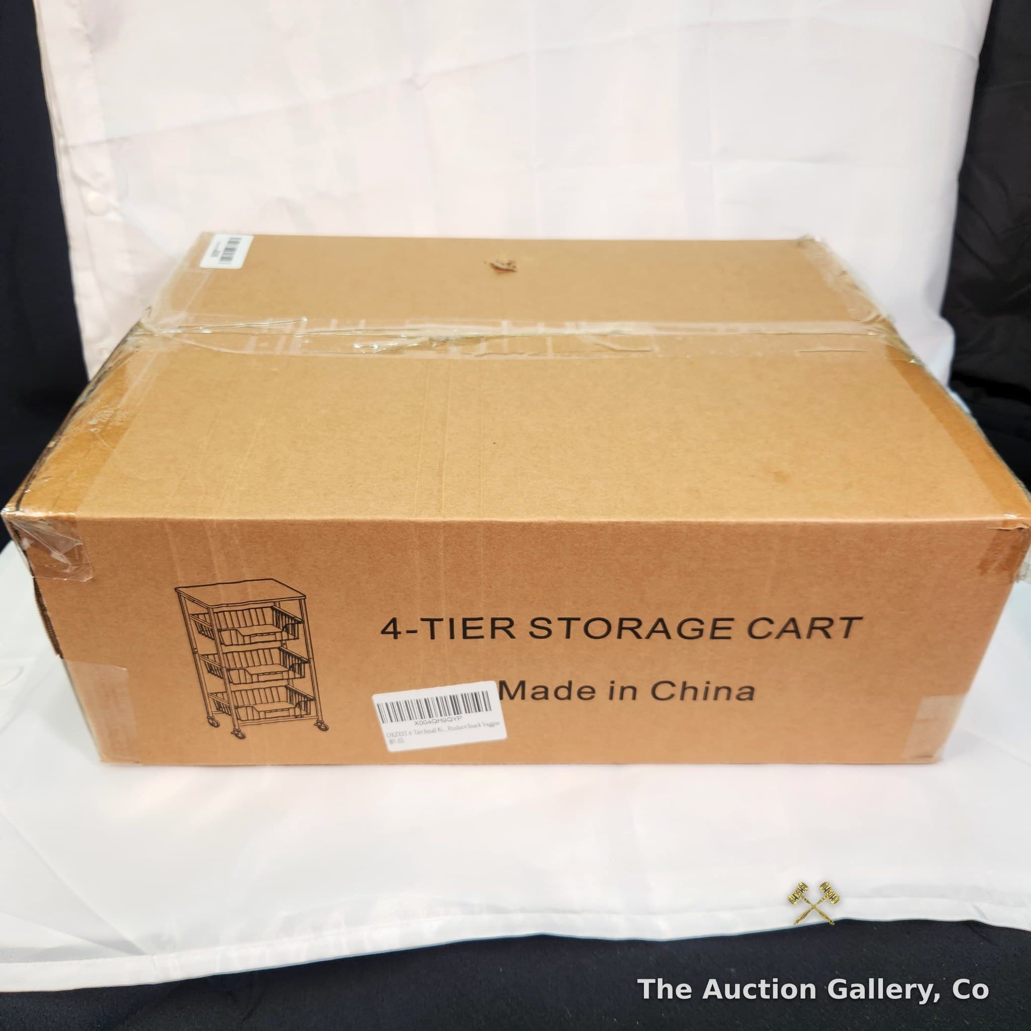 4-Tier Rolling Storage Cart, White, New in Box