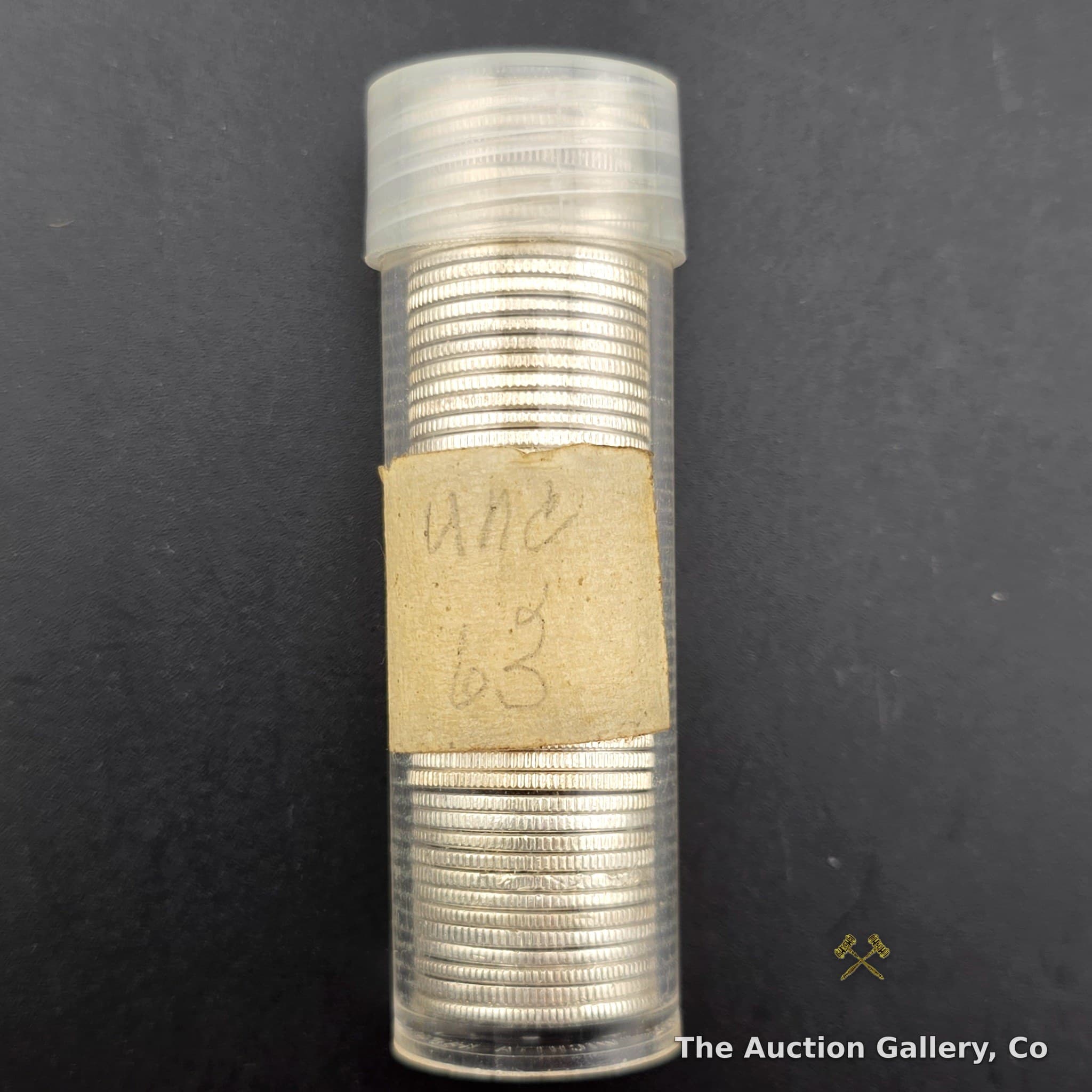 1963 Roosevelt UNC Silver Dimes, Full Roll of 50